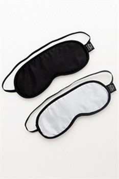 Набор из двух масок на глаза Soft Blindfold Twin Pack черный с серым - фото 10592