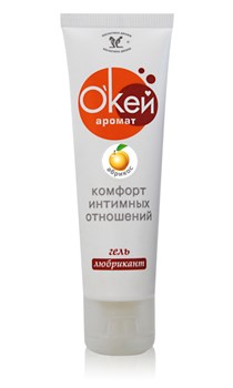 ГЕЛЬ-ЛЮБРИКАНТ О`Кей аромат абрикос, туб пластиковый 50г арт.  LB-20006 - фото 10694