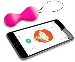 Вагинальные шарики hi-tech с персональным тренером вагинальных мышц Fun Toys Gballs 2 App - фото 12133