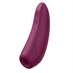 Satisfyer Curvy 1+ Красно-розовый Вакуумный стимулятор с возможностью управления через приложение - фото 16090