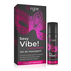 Гель Orgie Sexy Vibe Intense Orgasm с эффектом вибрации, 15 мл - фото 17438