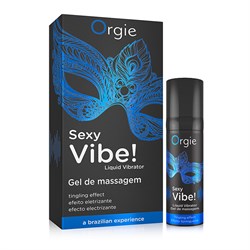 Гель для массажа ORGIE Sexy Vibe Liquid Vibrator с эффектом вибрации, 15 мл - фото 17442