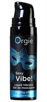 Гель для массажа ORGIE Sexy Vibe Liquid Vibrator с эффектом вибрации, 15 мл - фото 17443