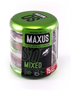 Презервативы классические MAXUS Mixed в ассортименте  №15,15 штук - фото 17556