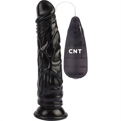 Фаллоимитатор c вибрацией "Stud Realistic Vibrator  Black 8,4", 21,4 см - фото 18159