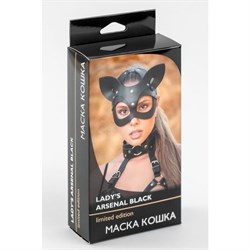 Маска Кошка Lady's Arsenal Black, натуральная кожа - фото 18325