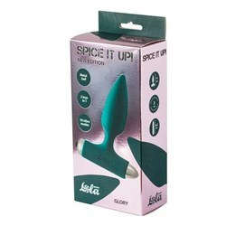 Анальная пробка с вибрацией Spice it up New Edition Glory Dark green - фото 18416