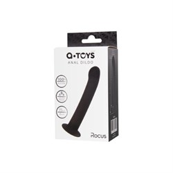 Анальный фаллоимитатор A-Toys Rocus, силикон, черный, 15 см. - фото 18516