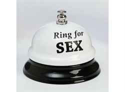 Звонок настольный "Ring for SEX" 7,5х7,5х6см - фото 18610