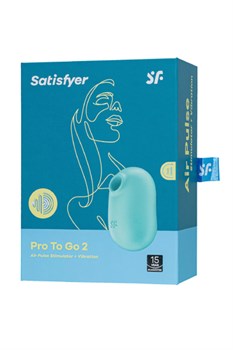 Вакуумный стимулятор клитора Satisfyer Pro To Go 2, мятный - фото 18797