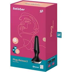 Анальная пробка с вибрацией «Satisfyer Plug Ilicious 2» цвет черный - фото 18811