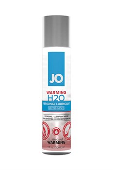 Возбуждающий любрикант на водной основе JO Personal Lubricant H2O Warming, 1 oz (30мл.) - фото 19064