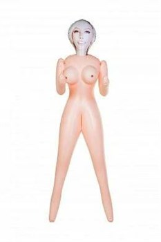 Кукла надувная Dolls-X Cecilia блондинка с двумя отверстиями 160 см - фото 20094