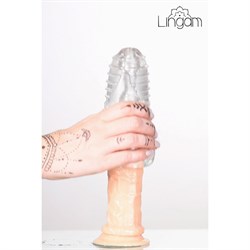 Мастурбатор нереалистичный Lingam by TOYFA Savitri, прозрачный, 15 см - фото 20581