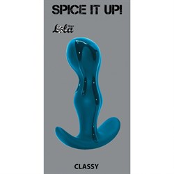 Анальная пробка Spice it up Classy Dark Aquamarine, цвет аквамарин - фото 20590