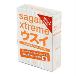 **Sagami Xtreme Superthin, 3 шт презервативы супертонкие - фото 20746