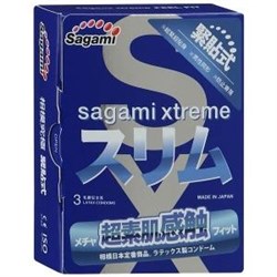 **Sagami Xtreme FEEL FIT 3D, 3 шт презервативы супероблегающие - фото 20748