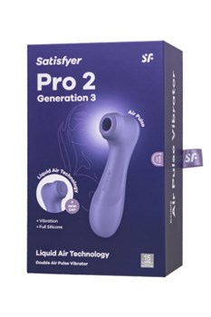 Вакуумный клиторальный стимулятор «Pro 2 Generation 3», Satisfyer - фото 20766
