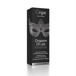 Возбуждающий съедобный гель для клитора Orgie Orgasm Drops Intense, 30 мл - фото 20845