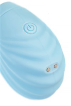 Вакуум-волновой стимулятор клитора Qli by Flovetta Scall, силикон, голубой, 6 см - фото 20888