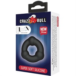 Эрекционное кольцо из мягкого силикона, Baile Crazy Bull BI-210183 - фото 21296