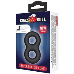 Двойное эрекционное кольцо из мягкого силикона, Baile Crazy Bull BI-210185 - фото 21302