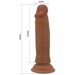 Фаллоимитатор гнущийся с эффектом скользящей кожи Pretty Love QUENTiN, L 18,4 см D 4,2 см - фото 22969 Фаллоимитатор гнущийся с эффектом скользящей кожи Pretty Love QUENTiN, L 18,4 см D 4,2 см - фото 22969