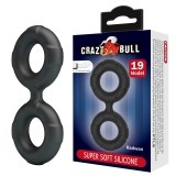 Двойное эрекционное кольцо из мягкого силикона Crazy Bull Radwan, BI-210364 - фото 24075