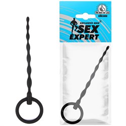 Тонкий уретральный зонд Sex Expert с ограничительным кольцом, sem-55134 - фото 24532