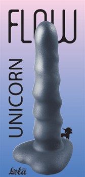 Нереалистичный дилдо Unicorn Black, 2043-03lola - фото 24636