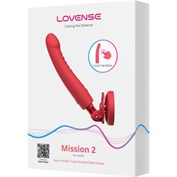 Вибратор для точки-G «Lovense Mission 2» с креплением,  красный, в наличии только во Владивостоке - фото 24686