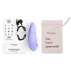 Бесконтактный клиторальный стимулятор Womanizer Enhance с вибрацией, сиреневый - фото 24733