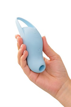 Вакуумный стимулятор клитора Satisfyer Pocket Pro 1, голубой - фото 24795