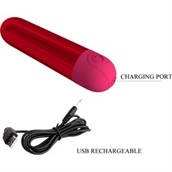 Вибропуля Pretty Love Kiwi, красная - фото 24828