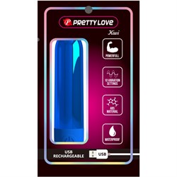 Вибропуля Pretty Love Kiwi, синяя - фото 24837