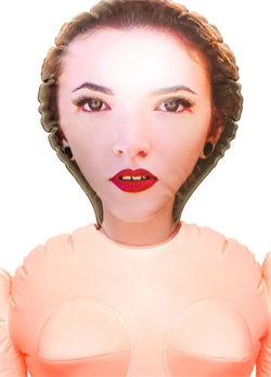 Кукла надувная Dolls-X by Jennifer, шатенка, с двумя отверстиями, рост 160 см - фото 24842