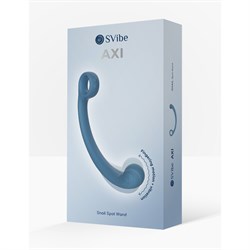 Универсальный вибромассажер SVibe Snail AXI Spot Wand», голубой  - фото 25045