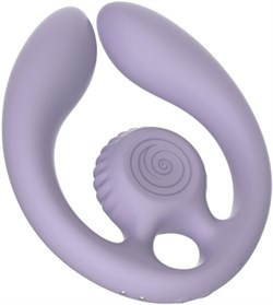 Парный вибромассажер SVibe Snail GIZI Duo, лиловый - фото 25073