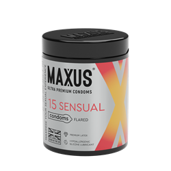 Презервативы MAXUS Sensual, с железным кейсом, анатомические, 15 шт - фото 25341