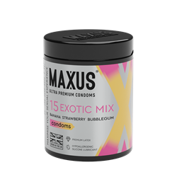 Презервативы Maxus Exotic mix, с железным кейсом, ароматизированные, 15 шт - фото 25345