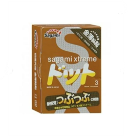 *Sagami Xtreme Dots Type 3 шт. Презервативы с точечной текстурой, латекс - фото 25398
