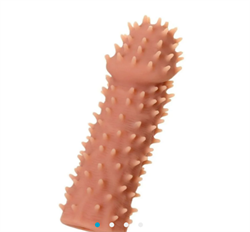 Насадка KOKOS реалистичная с дополнительной стимуляцией, TPR, телесный, 14,7 см, ES.07-M - фото 25464