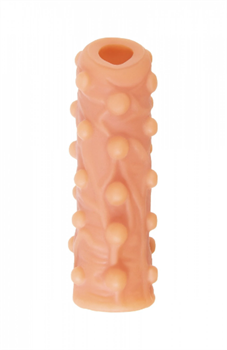 Насадка KOKOS реалистичная с дополнительной стимуляцией, TPE,  с открытым верхом, 12 см, NS 003-M - фото 25521
