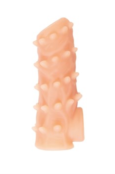 Насадка KOKOS реалистичная с дополнительной стимуляцией, TPE,  с открытым верхом, 10 см, NS 006-S - фото 25530