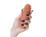 Насадка KOKOS с  дополнительной стимуляцией, реалистичная,TPR, телесный, 14.7 см, ES.10-M - фото 25560