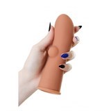 Насадка KOKOS с  дополнительной стимуляцией, реалистичная,TPR, телесный, 14.7 см, ES.01-M - фото 25566