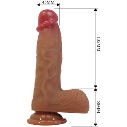 Фаллоимитатор из жидкого силикона Pretty Love Duvall, L 19.3 см D 4,5 см   - фото 25672