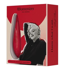 Бесконтактный клиторальный стимулятор Womanizer Marilyn Monroe ярко-красный - фото 25676