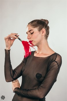 Тиклер Burlesque Plume Red  - фото 26344