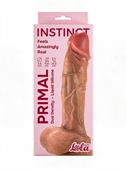 Реалистичный дилдо Primal Instinct 14,5 х 3,6 см - фото 26434
